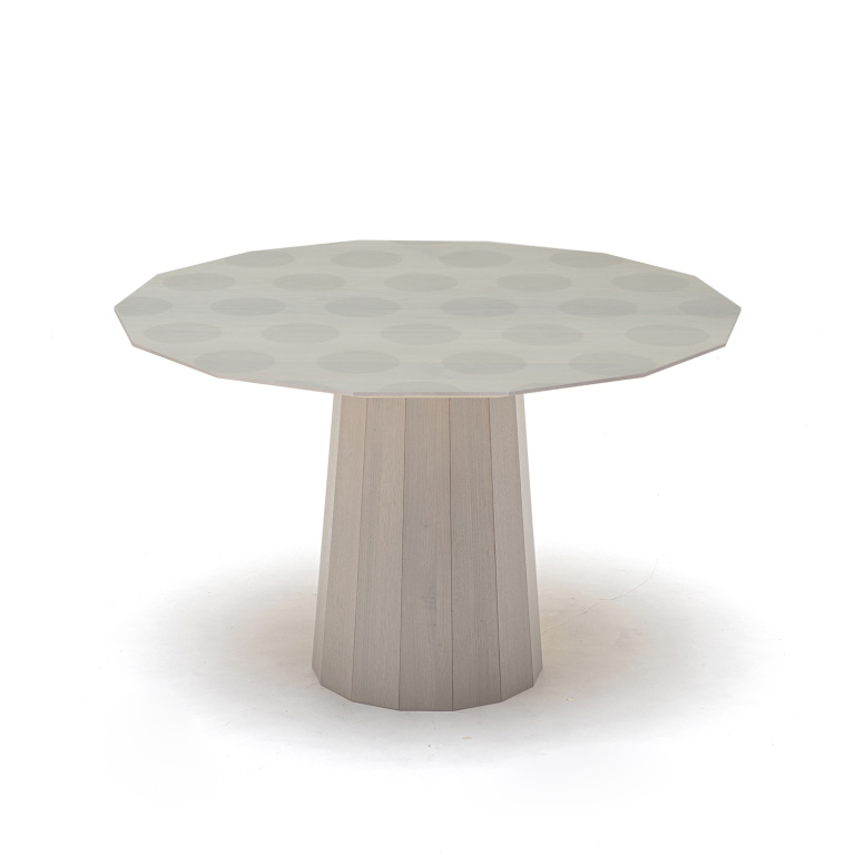 Colour Wood Dining 120 GRAY DOT (2)