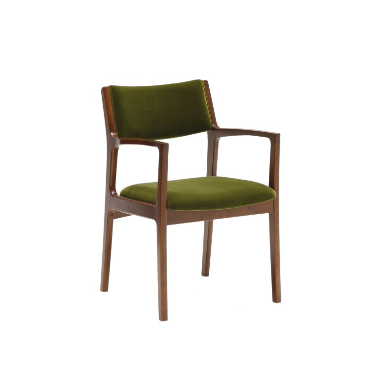 karimoku60_diningchair_arm_MOQUETTE GREEN_C36100QW