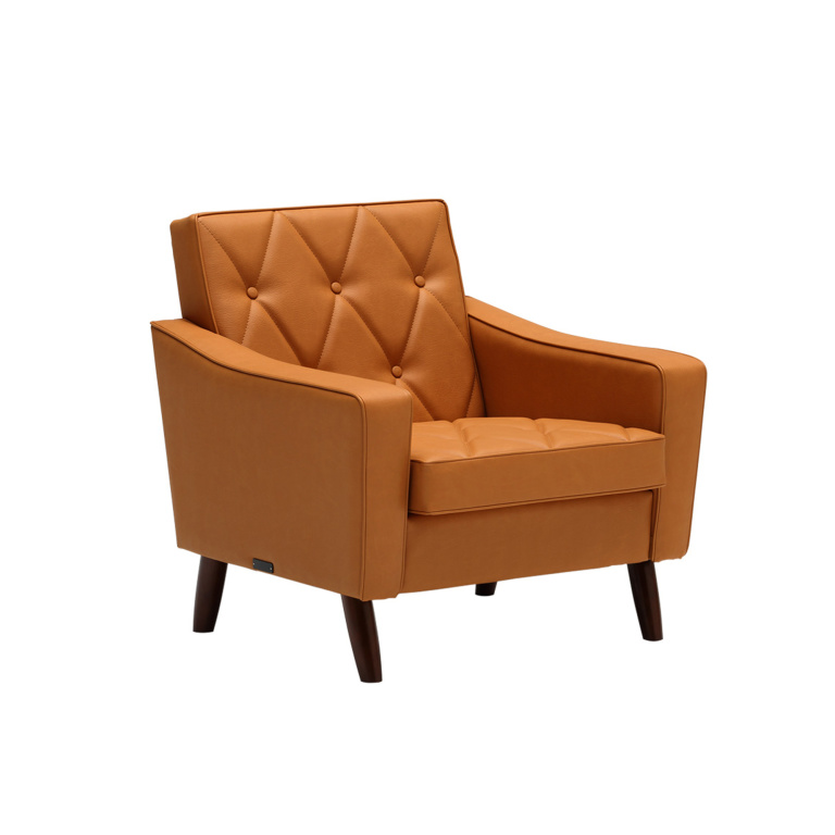 karimoku60_lobbychair1seat_liber brown_U36210DD