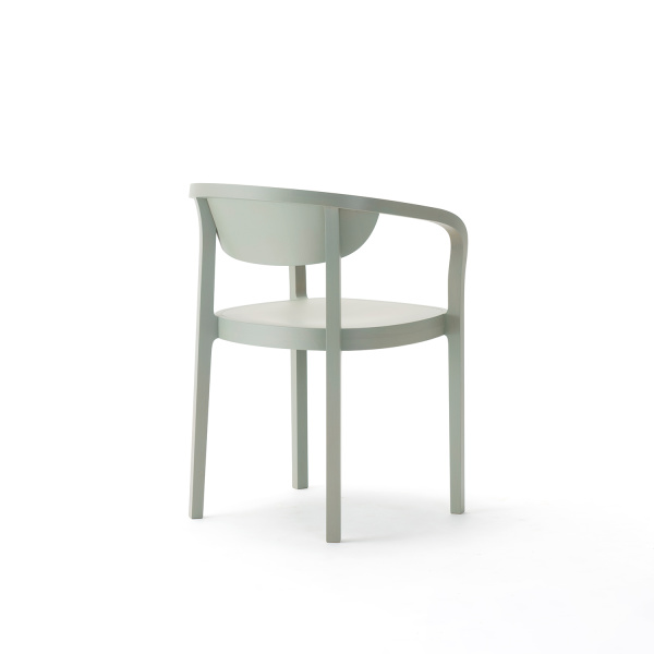 chesa chair gray green side 2