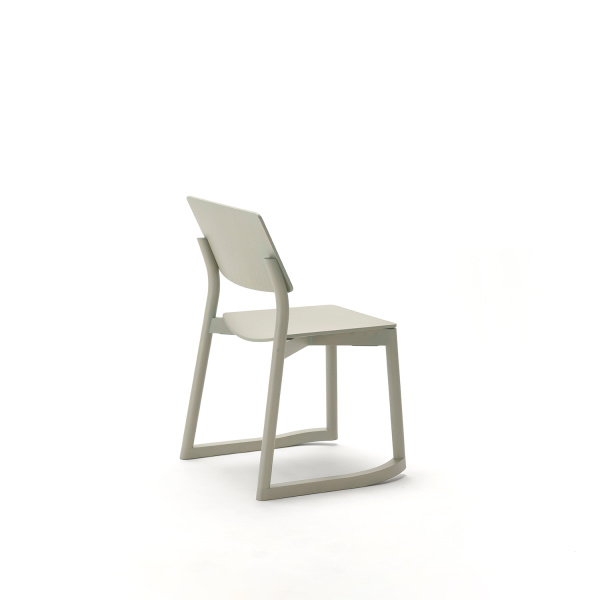 panorama chair with runners gray green side 2