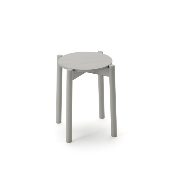 castor stool plus grain gray