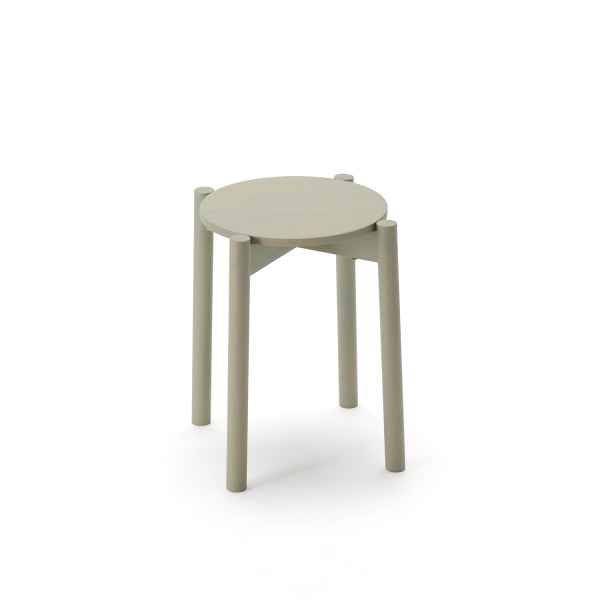 castor stool plus gray green