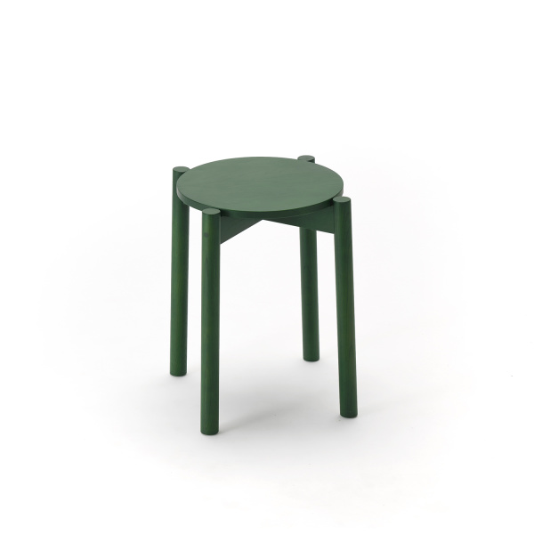 castor stool plus moss green