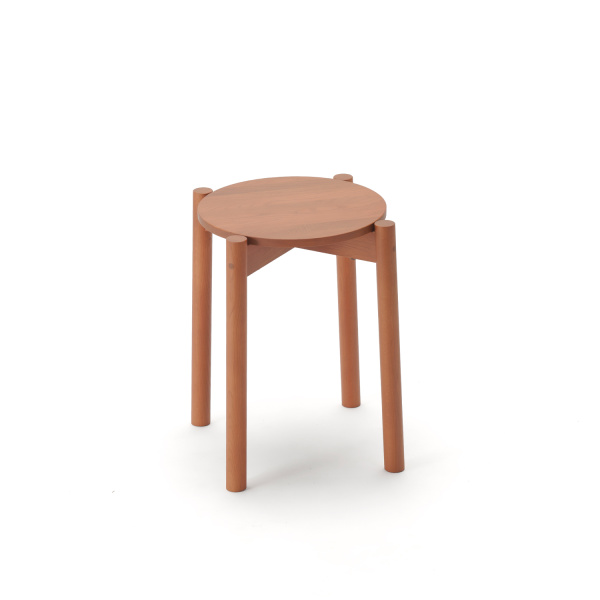 castor stool plus terracotta
